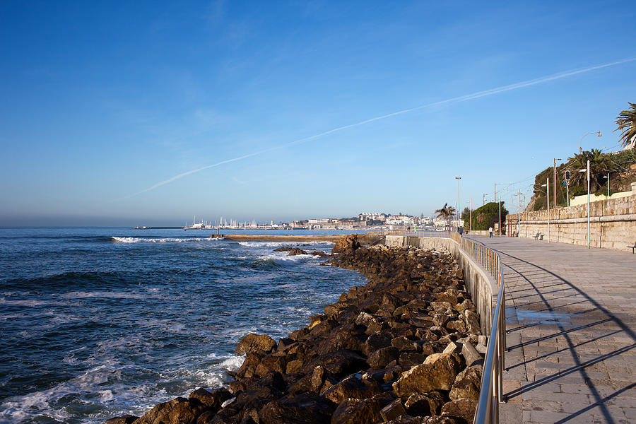 Atlantic Ocean Promenade in Estoril Photograph by Artur Bogacki