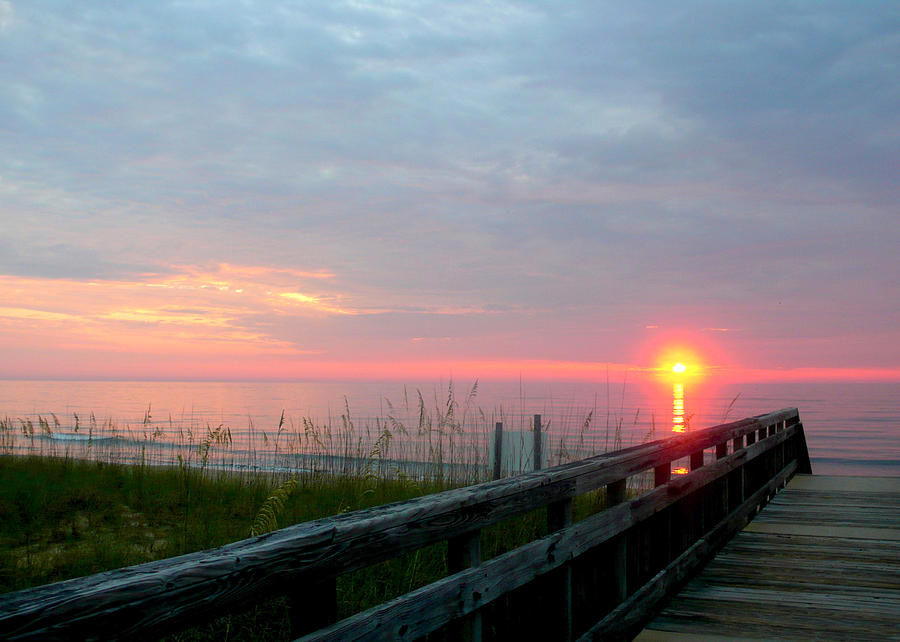 Atlantic Ocean Sunrise Photograph by Katy Hawk
