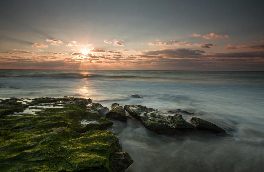 Atlantic Sunrise - Kure Beach, NC Photograph by Doug McPherson