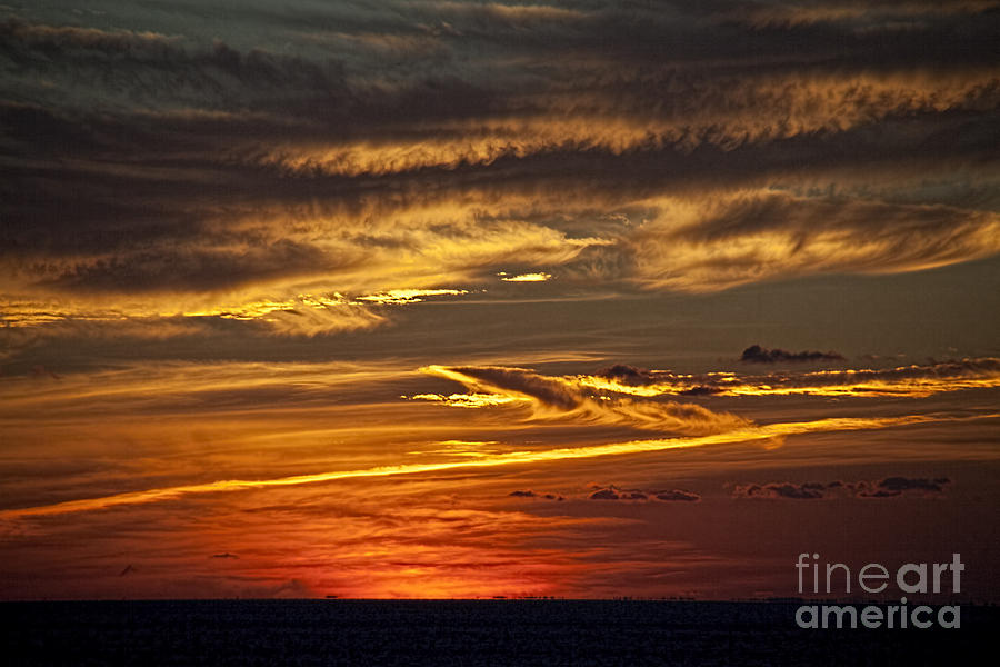Atlantic Sunset Photograph by Shirley Mangini