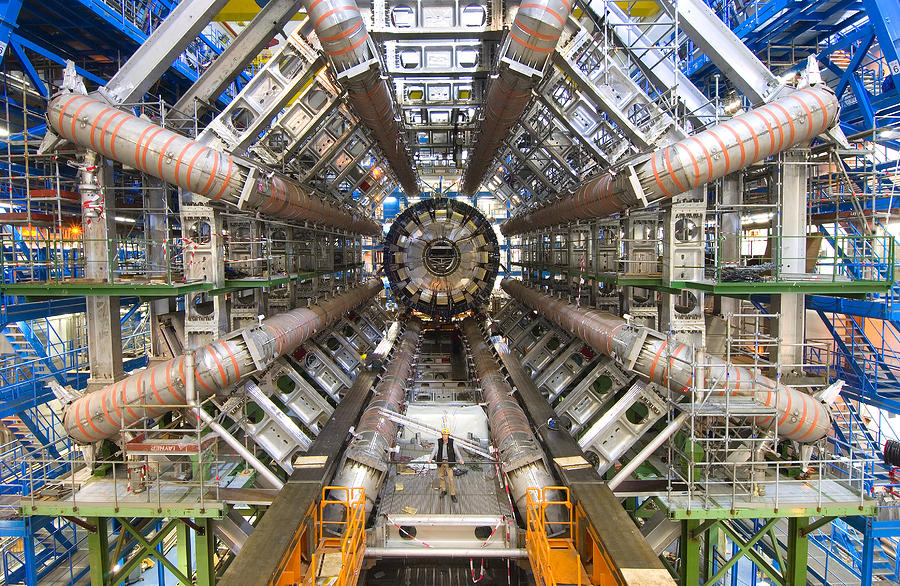 Atlas Detector Photograph by Maximilien Brice, Cern/science Photo Library