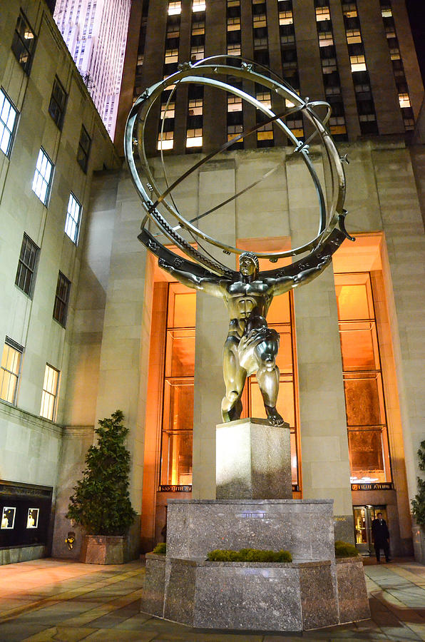 Atlas in Rockefeller Center Photograph by Guy Whiteley