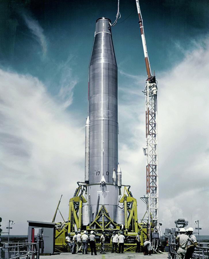 Atlas Missile On Launchpad Photograph by Us Air Force