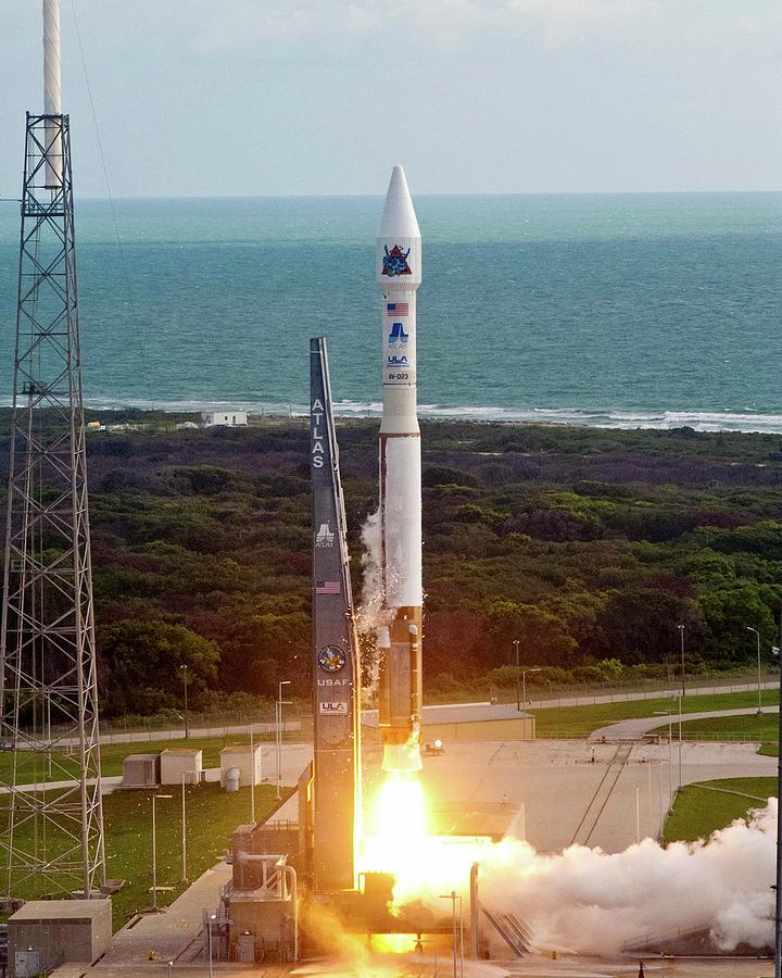 Atlas V Photograph - Atlas V Rocket Launch by National Reconnaissance Office