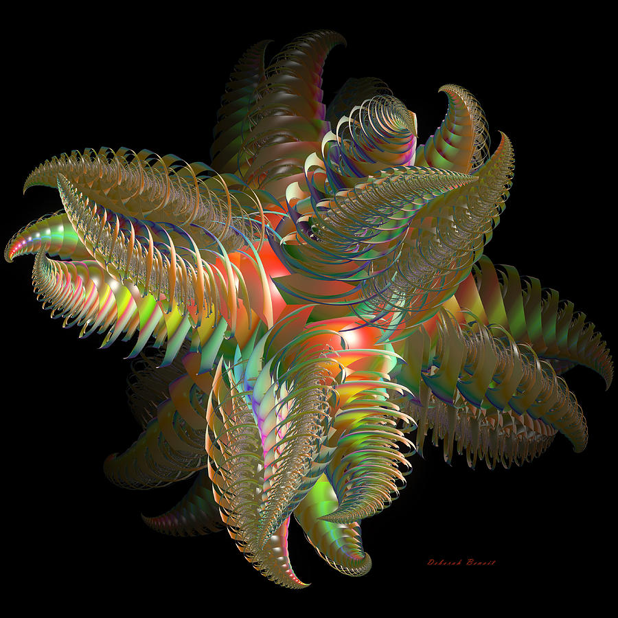 Atom of Color Digital Art by Deborah Benoit
