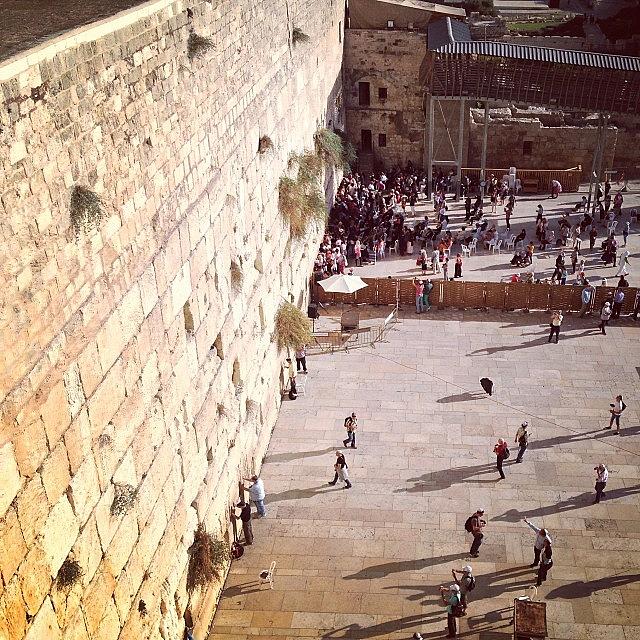 Jerusalem Photograph - Atop The Western Wall, Jerusalem -- by Stone Grether
