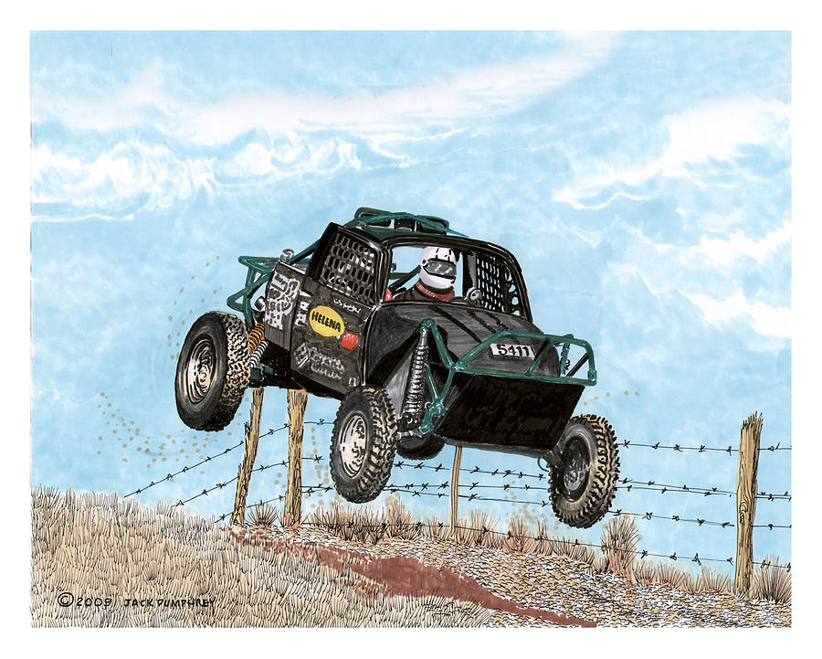 ATV Madness Offroad Painting by Jack Pumphrey