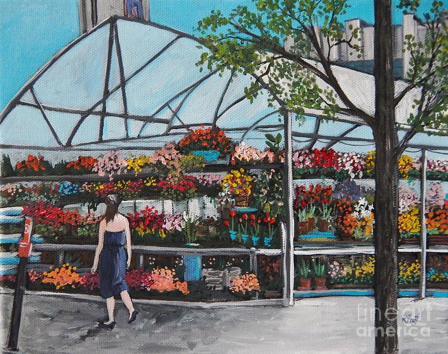 Atwater Market  Painting by Reb Frost