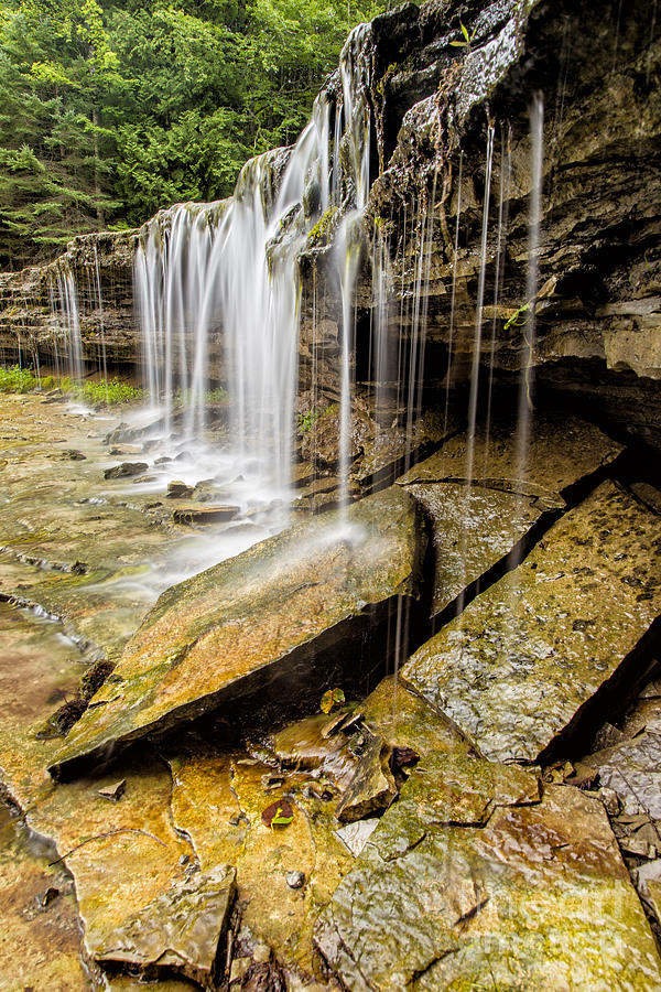 Waterfall Photograph - Au Train Falls by Timothy Hacker