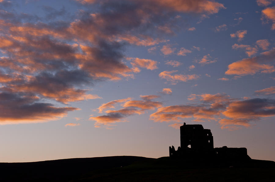 Auchindoun Castle sunrise Photograph by David Ross