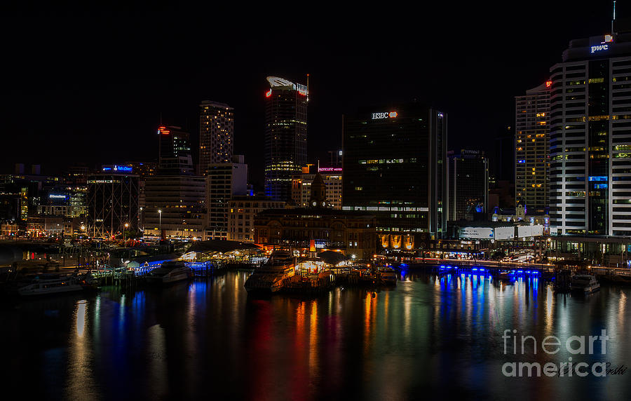 Auckland at Night Photograph by Sue Karski
