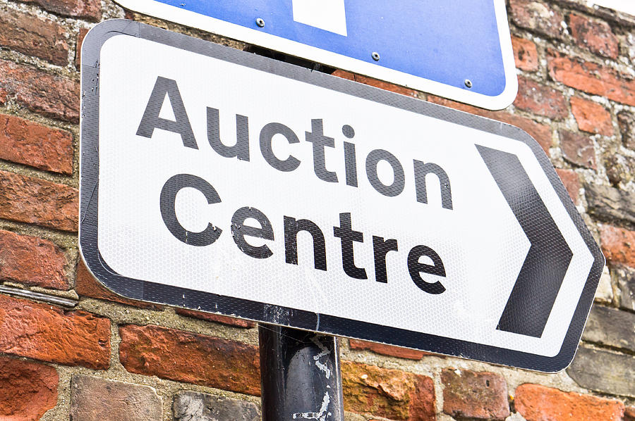 Sign Photograph - Auction centre by Tom Gowanlock