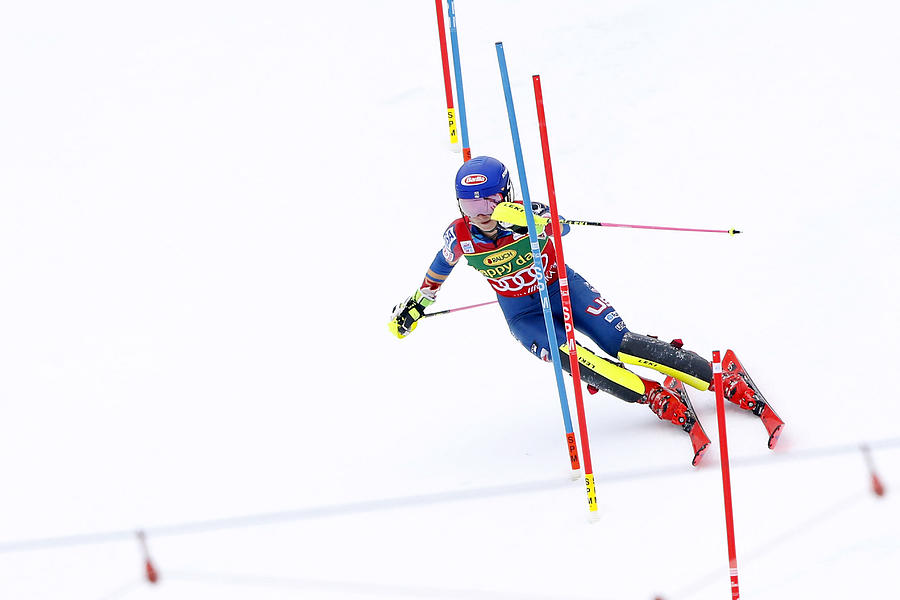 Audi FIS Alpine Ski World Cup - Womens Slalom Photograph by Christophe Pallot/Agence Zoom