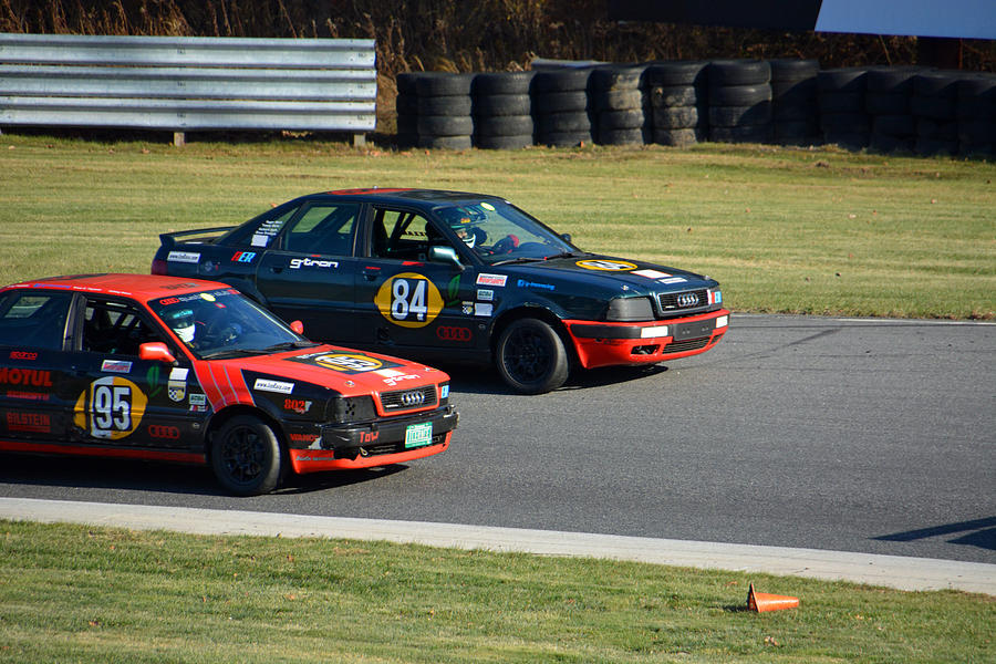 Audi Quattros 95 and 84 Photograph by Mike Martin
