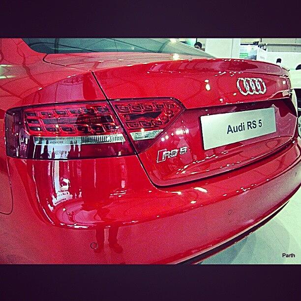 Lamp Photograph - #audi #rs5 #red #tail #led #lamps #logo by Parth Patel