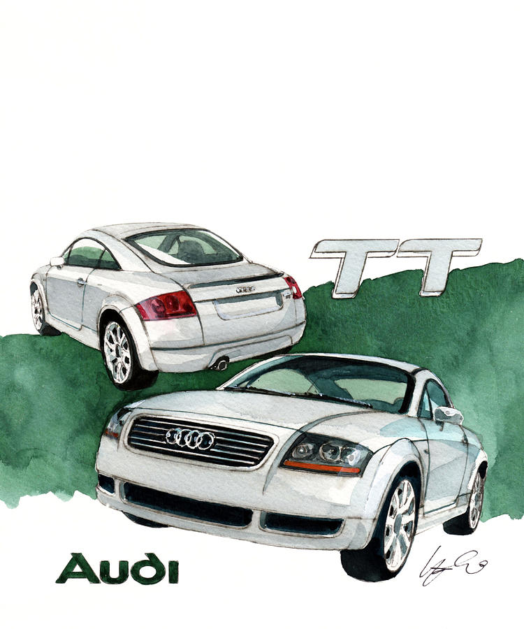 Audi TT Painting by Yoshiharu Miyakawa