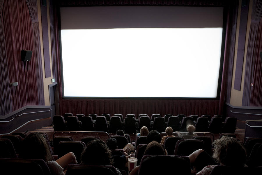 Audience at movie theater. Photograph by Heath Korvola
