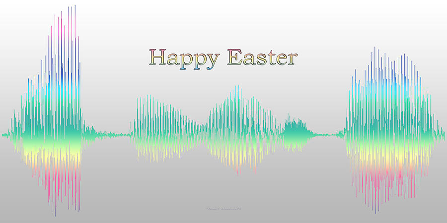 Audio Art Happy Easter Photograph by Thomas Woolworth