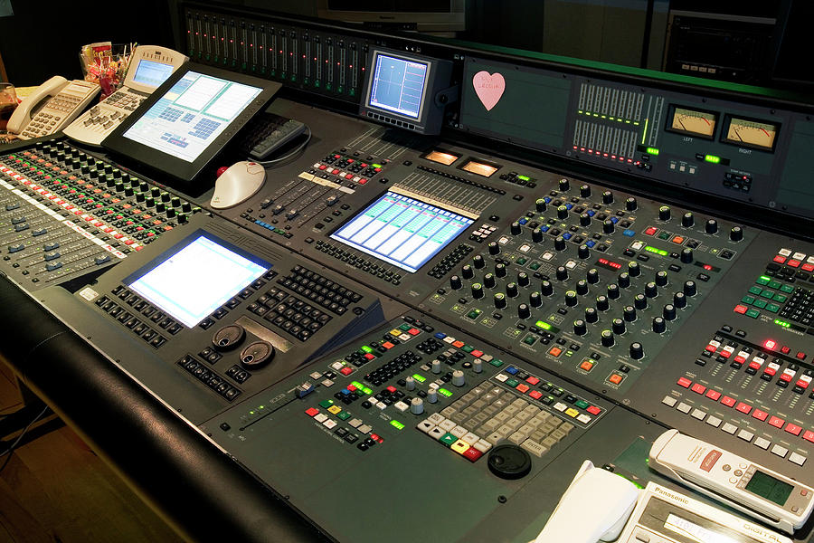 Audio Mixing Desk Photograph by Adam Hartdavis/science Photo Library