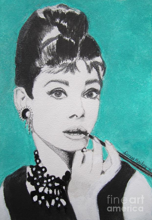 Audrey Painting by Denise Railey