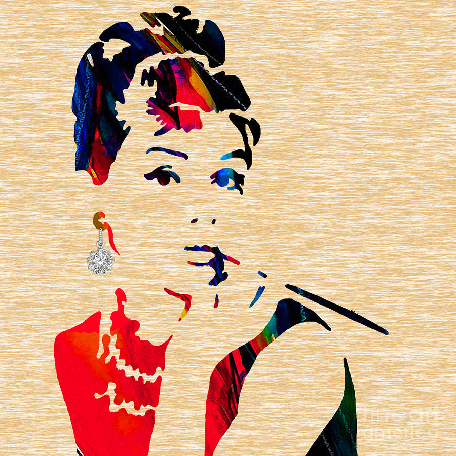 Audrey Hepburn Mixed Media - Audrey Helburn Collection by Marvin Blaine