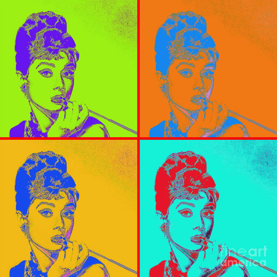 Audrey Hepburn 20130330v2 four Photograph by Wingsdomain Art and Photography