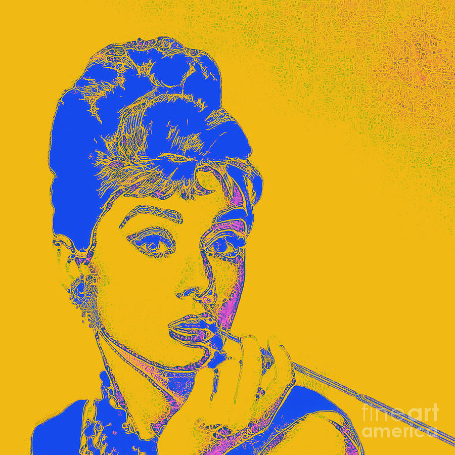 Audrey Hepburn 20130330v2 square Photograph by Wingsdomain Art and Photography