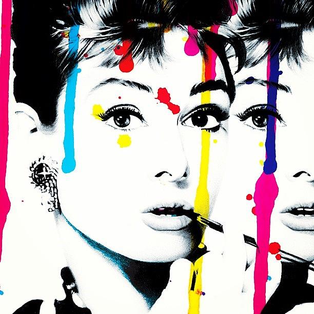 Colorful Photograph - Audrey Hepburn... #art #new #design by Mr Jeremy