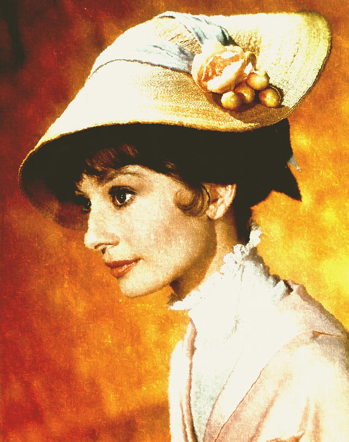 Audrey Hepburn - Impressionism Digital Art