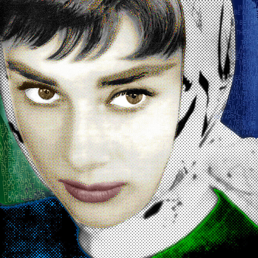 Audrey Hepburn Painting by Tony Rubino
