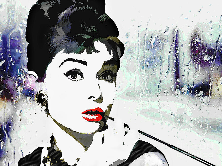 Audrey Hepburn Painting - Audrey Hepburn by Deena Athans