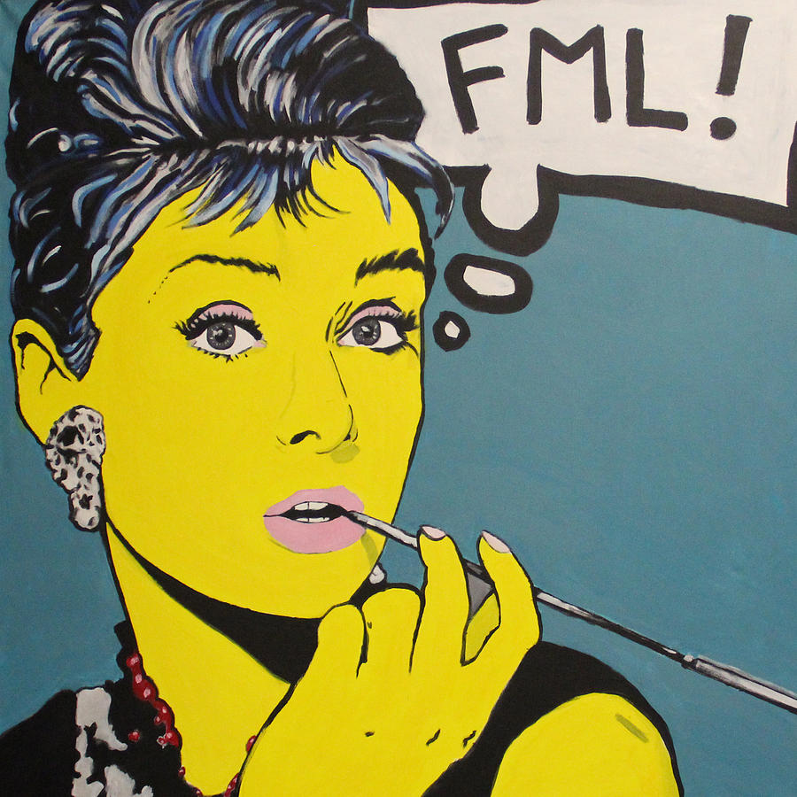 Audrey Simpson FML Painting by Austin Angelozzi - Pixels