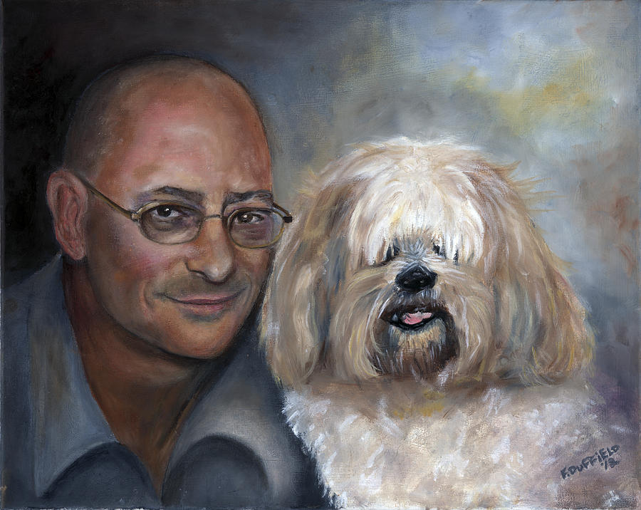 Augie and David Painting by Florine Duffield