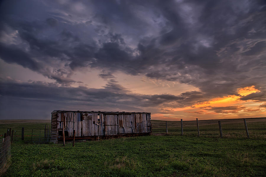 Sunset Photograph - August Boxcar by Thomas Zimmerman