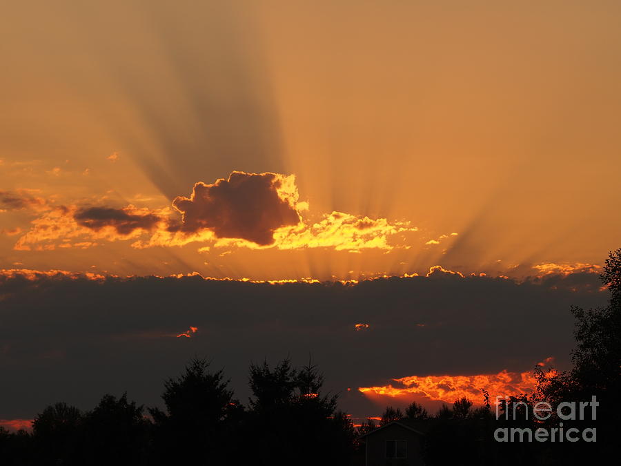 August Sunset Photograph by Jacklyn Duryea Fraizer