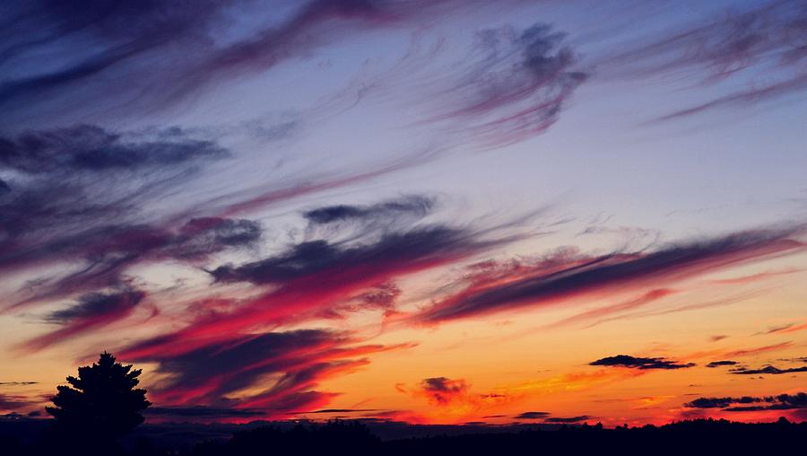 August Sunset Panorama Photograph by John B Poisson - Fine Art America