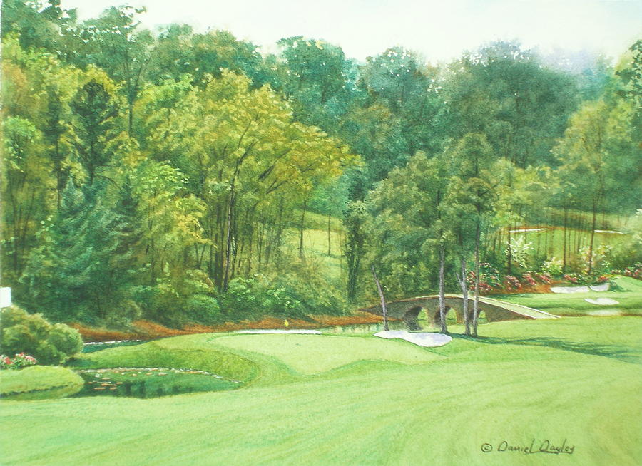 Augusta National 11th Hole Painting by Daniel Dayley
