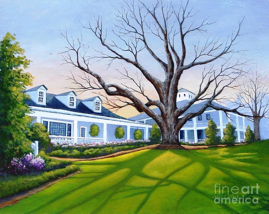 Golf Painting - Augusta National Clubhouse by Jerry Walker