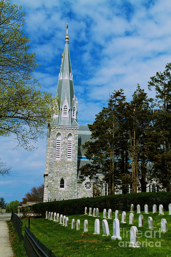 Augustinian Cemetery and Church Photograph by William Norton