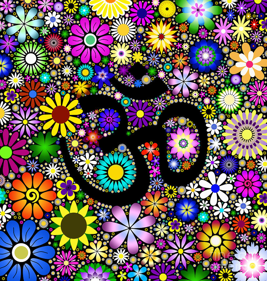 AUM Flowers Digital Art by Tim Gainey