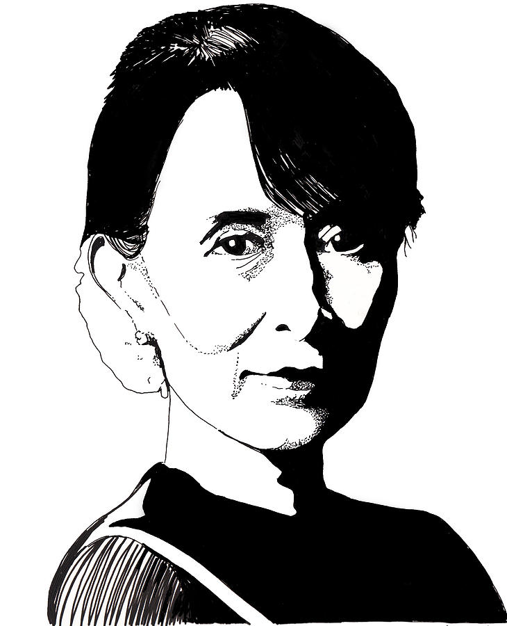 Aung San Suu Kyi Drawing