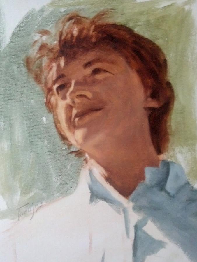 Auntie Jan Painting by James H Toenjes