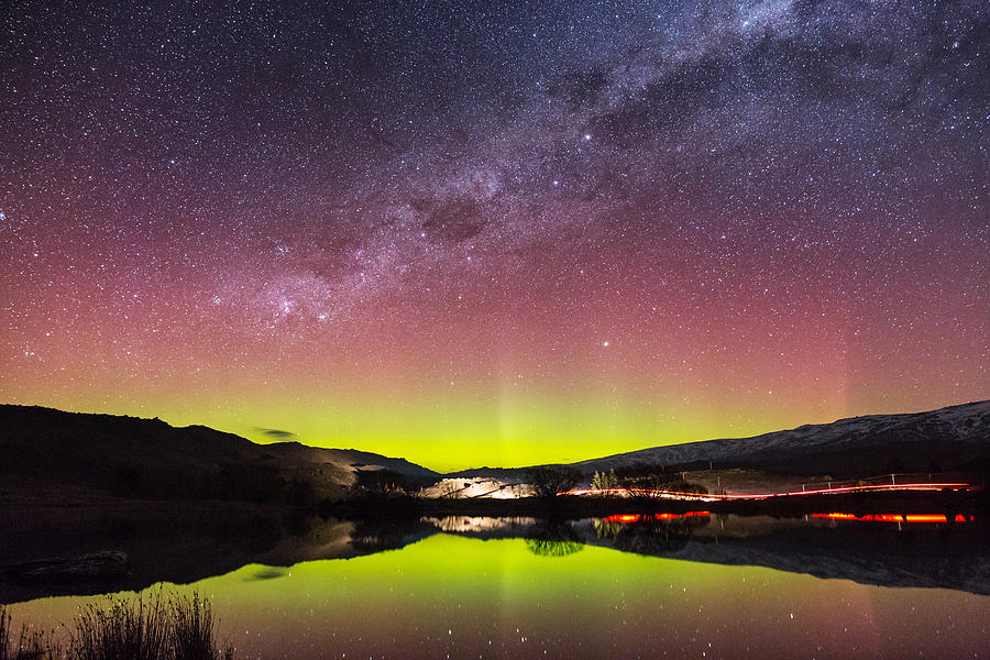 Aurora Australis in New Zealand Photograph by Nchant