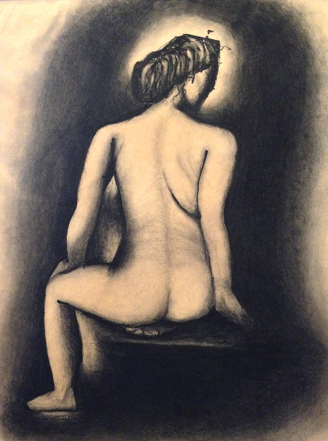 Nude Drawing - Aurora Bodialis by Susan L Sistrunk
