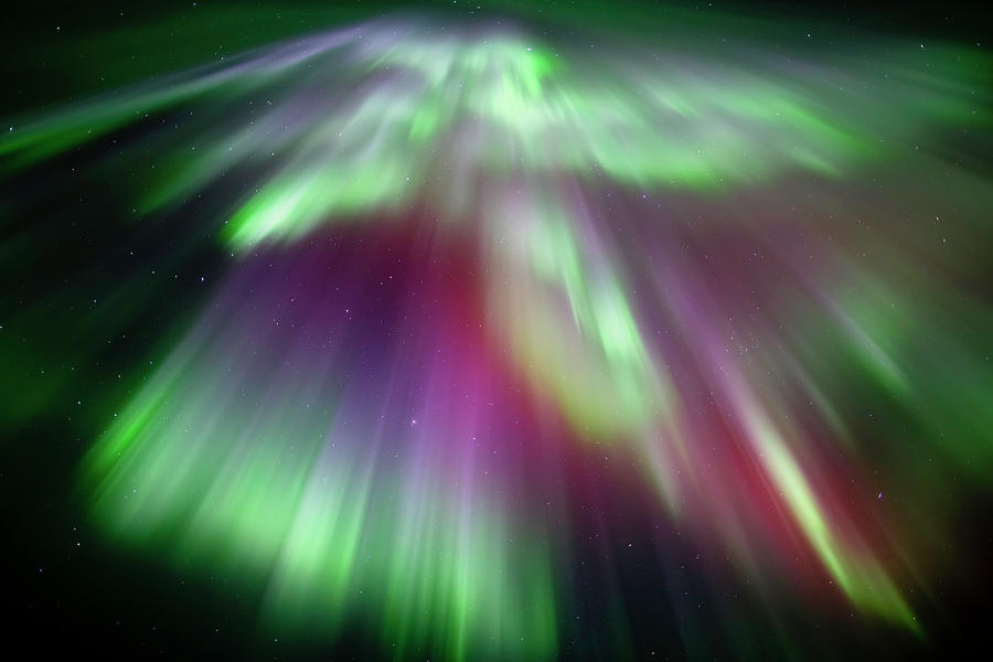 Aurora Borealis Corona Photograph by Justinreznick