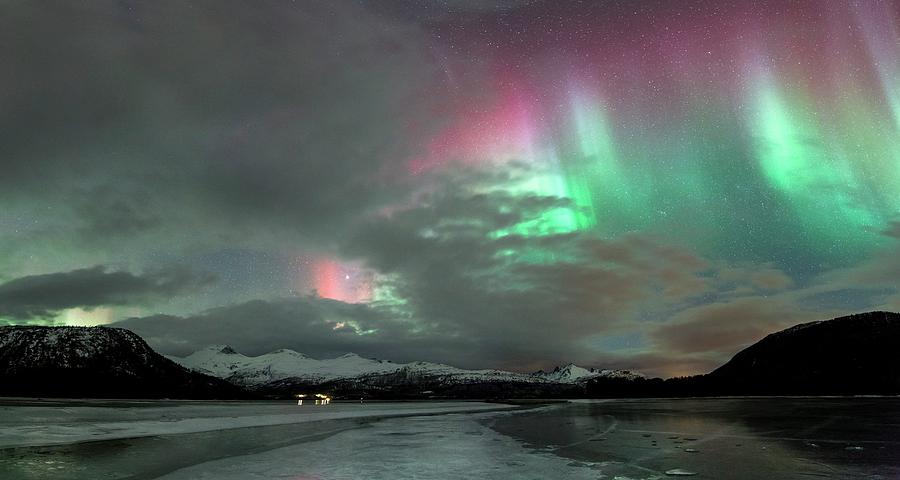 Nature Photograph - Aurora Borealis During Geomagnetic Storm by Tommy Eliassen