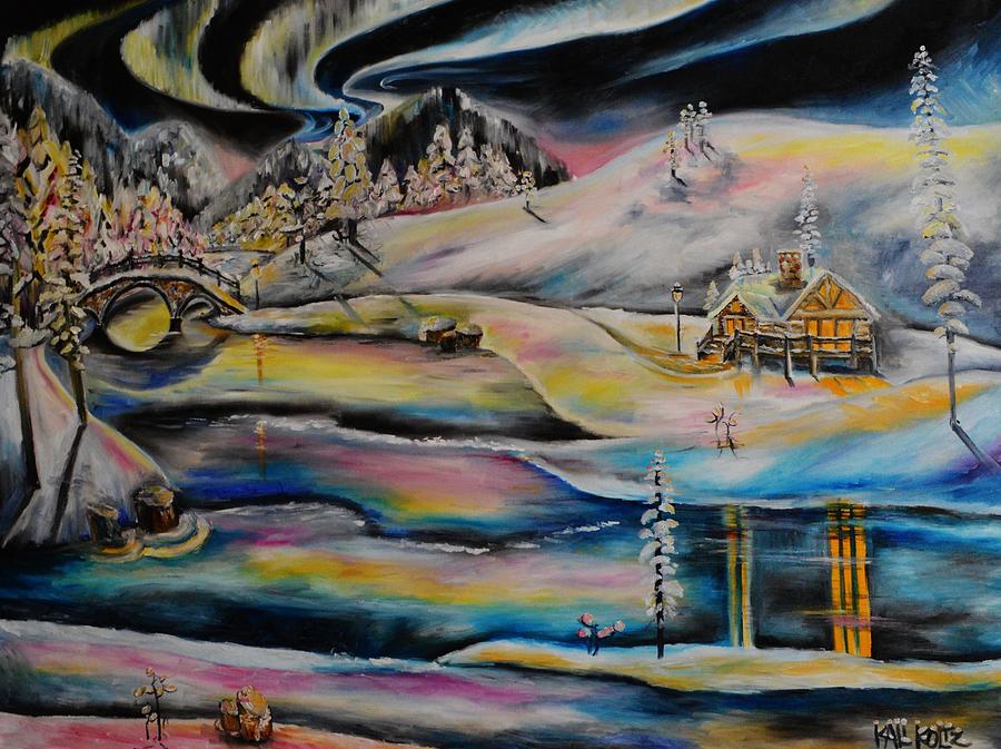 Aurora Borealis Painting by Kali Koltz | Fine Art America