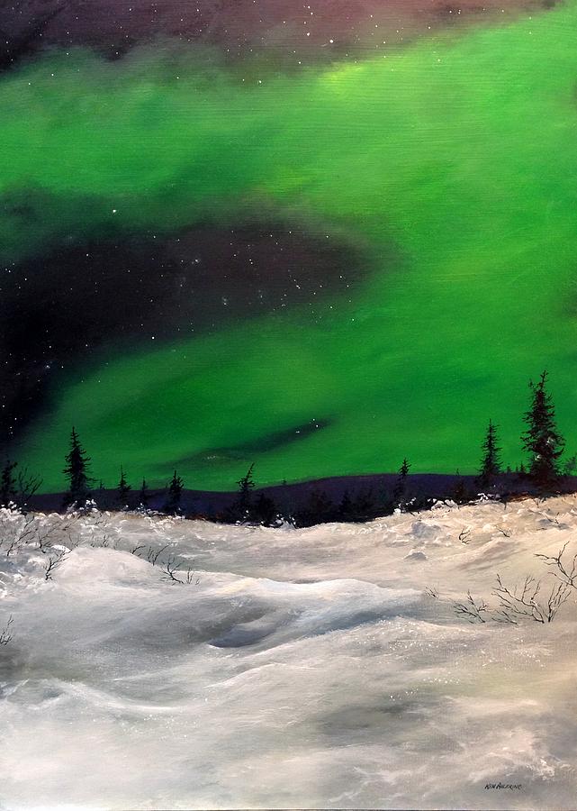 Aurora Borealis Painting by Ken Ahlering
