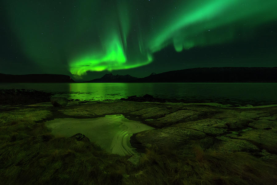Aurora Borealis Photograph by Kenneth Solfjeld