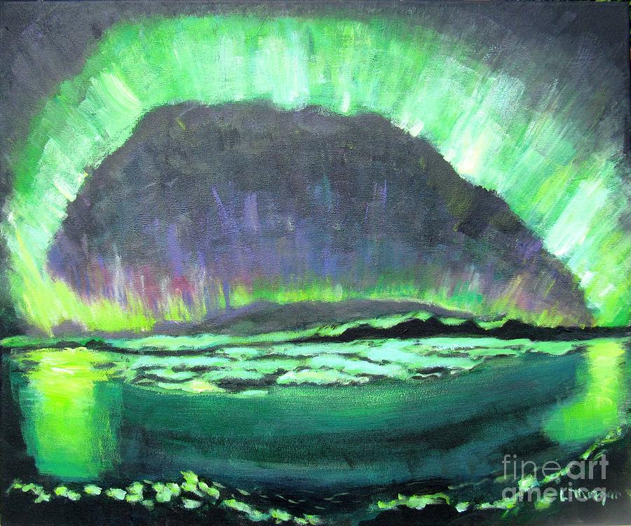Aurora Borealis Painting by Laurie Morgan